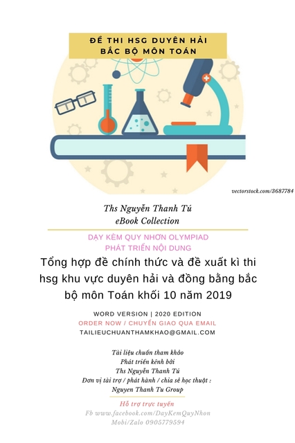 Tổng hợp đề chính thức và đề xuất kì thi hsg khu vực duyên hải và đồng bằng bắc bộ môn Toán khối 10 năm 2019