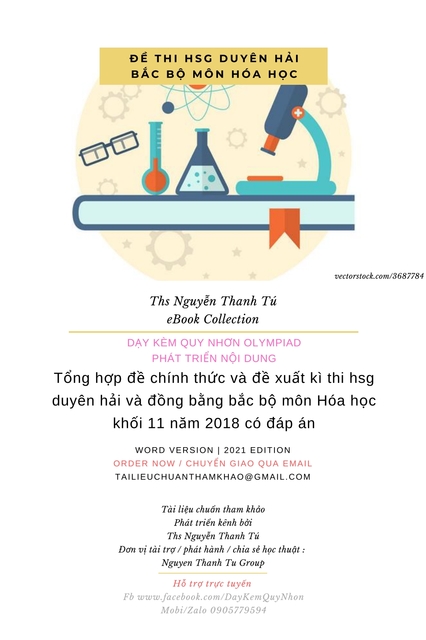 Tổng hợp đề chính thức và đề xuất kì thi hsg duyên hải và đồng bằng bắc bộ môn Hóa học khối 11 năm 2018 có đáp án