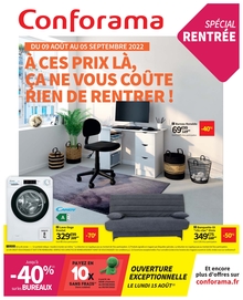 Conforama 9 aout-5 sept 2022