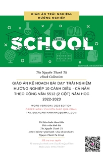 GIÁO ÁN KẾ HOẠCH BÀI DẠY TRẢI NGHIỆM HƯỚNG NGHIỆP 10 CÁNH DIỀU - CẢ NĂM THEO CÔNG VĂN 5512 (2 CỘT) NĂM HỌC 2022-2023