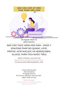 BÁO CÁO THỰC HÀNH HÓA SINH - KHOA Y (PHƯƠNG PHÁP ĐO QUANG, LIPID, PROTID, ACID NUCLEIC VÀ HEMOGLOBIN, GLUCID, PHÂN TÍCH NƯỚC TIỂU)