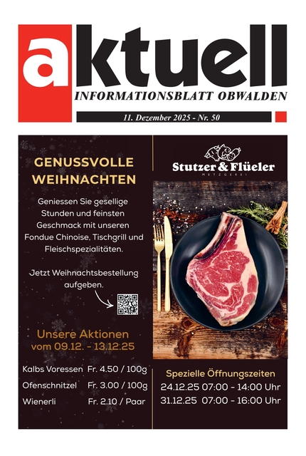 Aktuell Obwalden | KW 50 | 11. Dezember 2025