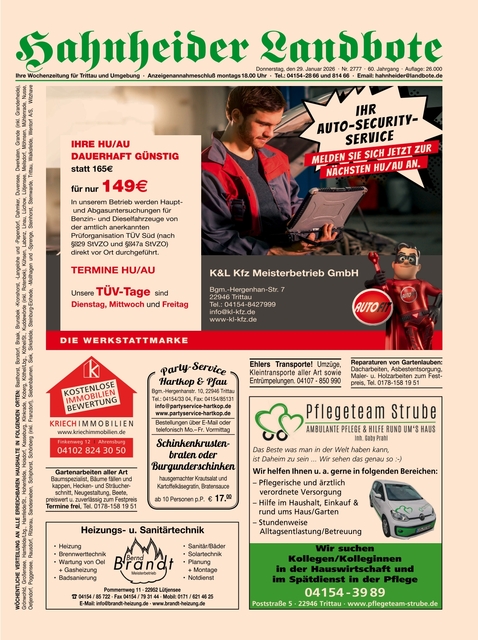 Hahnheider Landbote vom 29.01.2026