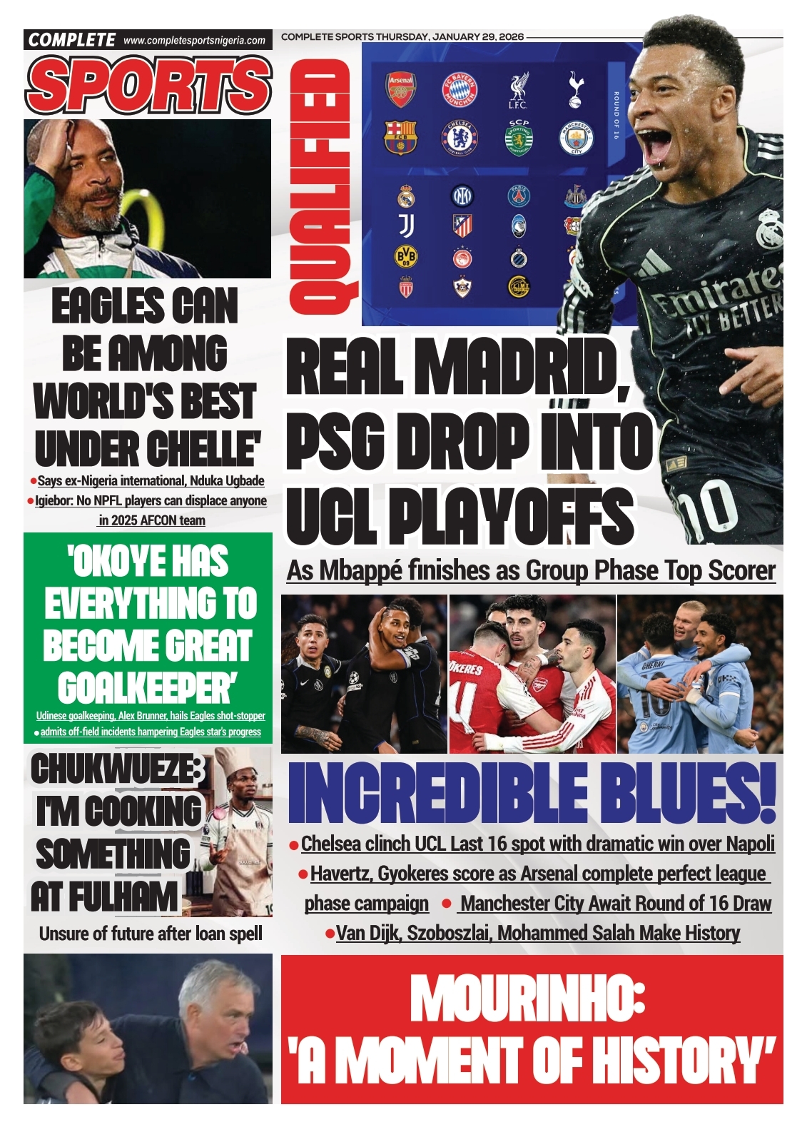 COMPLETE SPORTS - THURSDAY, JAN 29, 2026