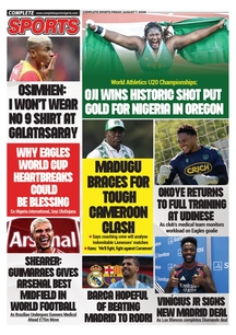 COMPLETE SPORTS - FRIDAY, AUG 7, 2026