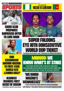 COMPLETE SPORTS - SUNDAY, AUG 9, 2026