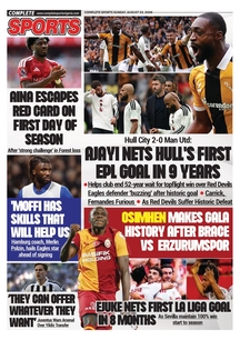 COMPLETE SPORTS - SUNDAY, AUG 23, 2026