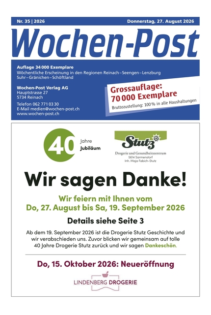 Wochen-Post | KW 35 | 27. August 2026