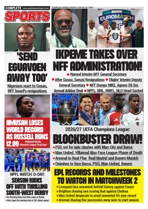COMPLETE SPORTS - FRIDAY, AUG 28, 2026