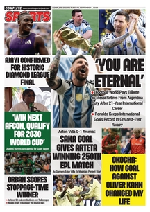COMPLETE SPORTS - TUESDAY, SEPT 1, 2026