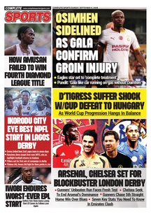 COMPLETE SPORT - SUNDAY, SEPT 6, 2026