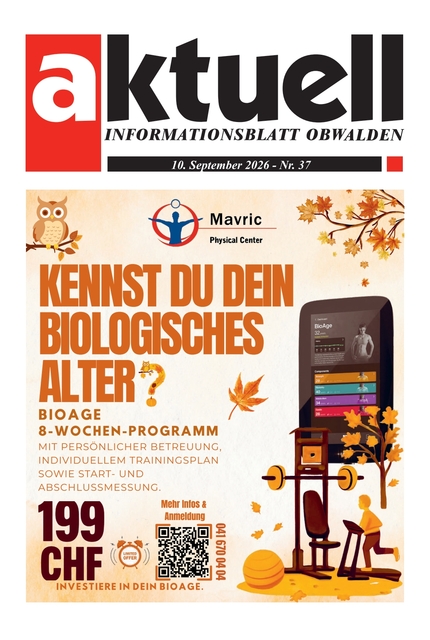 Aktuell Obwalden | KW 37 | 10. September 2026