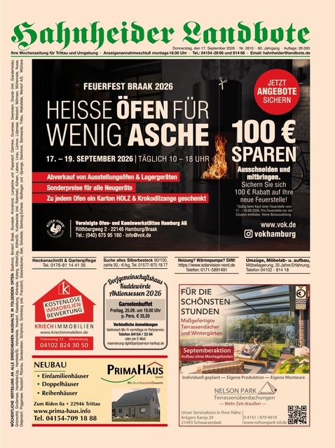Hahnheider Landbote vom 17.09.2026