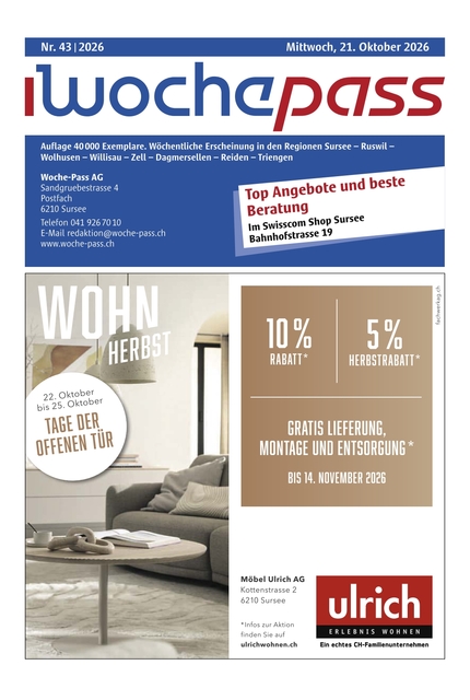 Woche-Pass | KW 43 | 21. Oktober 2026
